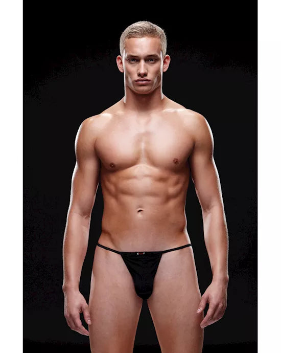 Envy Microfiber G-String Black