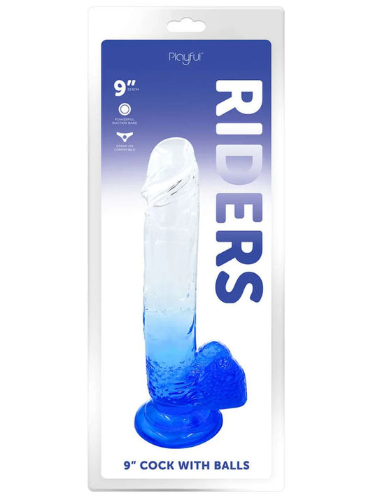 Playful Rider 9" Cock With Balls