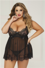 7 Till Midnight 2 Piece Babydoll & Thong Set