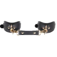 Handcuffs black and gold