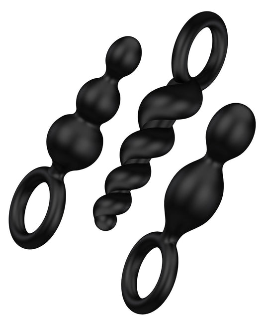 Satisfyer Booty Call - Black Butt Plugs 3Pack
