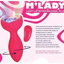 M'Lady light-up rotating anal plug